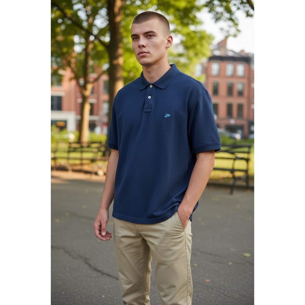 Dallas Cowboys Authentic‎ Men's Navy Blue Polo Shirt Short Sleeve XL